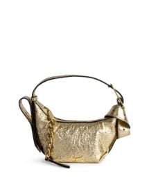 Zadig Voltaire Le Cecilia Mini Crinkled Metallic Leather Shoulder Bag Bloomingdales at Bloomingdales