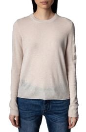 Zadig Voltaire Miss Arrow Cashmere Sweater in Ecru  at Nordstrom