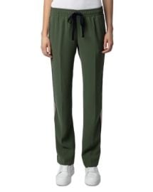 Zadig Voltaire Pomy Crepe Track Pants Bloomingdales at Bloomingdales