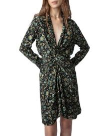 Zadig Voltaire Rozo Floral Print Silk Dress Bloomingdales at Bloomingdales