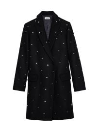Zadig Voltaire Sequined Wool Blend Coat at Saks Fifth Avenue