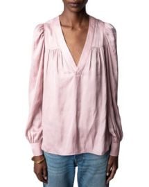 Zadig Voltaire Telia Satin Blouse Bloomingdales at Bloomingdales