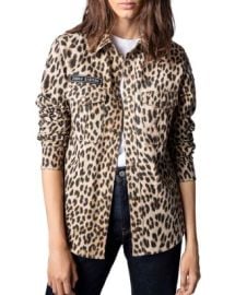 Zadig Voltaire This Canvas Leopard Print Shirt Bloomingdales at Bloomingdales