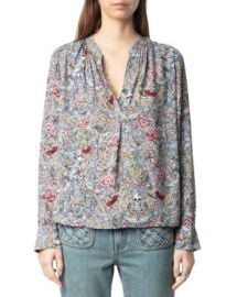 Zadig Voltaire Tink Floral Print Top Bloomingdales at Bloomingdales