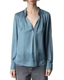 Zadig Voltaire Tink Satin Blouse Bloomingdales at Bloomingdales