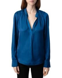 Zadig Voltaire Tink Satin Blouse Bloomingdales at Bloomingdales