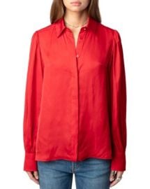 Zadig Voltaire Trenta Satin Shirt Bloomingdales at Bloomingdales