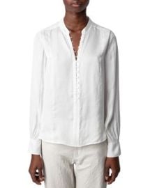 Zadig Voltaire Twina Satin Blouse Bloomingdales at Bloomingdales