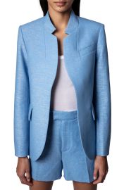 Zadig Voltaire Very Lin Sparkle Blazer in Azur at Nordstrom