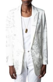 Zadig Voltaire Viva Strass Carrousel Beaded Blazer at Nordstrom