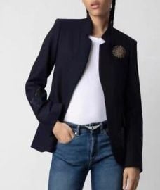 Zadig amp Voltaire Long Sleeve Blazer Fit Jacket Coat for Women eBay at eBay