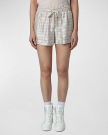 Zadig amp Voltaire Paxi Jacquard Wings Shorts at Neiman Marcus