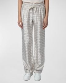 Zadig amp Voltaire Pomy Jacquard Wings Pants at Neiman Marcus