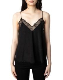 Zadig amp Voltaire Silk Lace Trim Embellished Cami Bloomingdale39s at Bloomingdales