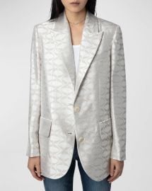 Zadig amp Voltaire Vicka Jacquard Wings Blazer Neiman Marcus at Neiman Marcus