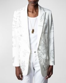 Zadig amp Voltaire Viva Strass Blazer Jacket at Neiman Marcus