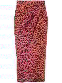 ZadigampVoltaire Jamelia leopard-print Silk Skirt Pink at Farfetch