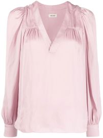 ZadigampVoltaire Telia V-neck Blouse - at Farfetch