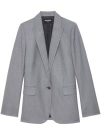 ZadigampVoltaire Valse Blazer Grey at Farfetch
