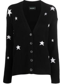 ZadigampVoltaire star-embellished Cashmere Cardigan Black at Farfetch