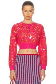 Zankov Mina Cardigan in Peony FWRD at FWRD