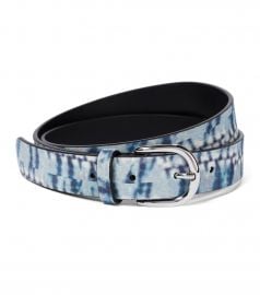 Zap tie-dye suede belt at Mytheresa