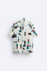 Zara Abstract Print Shirt at Zara