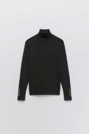 Zara Basic Knit Turtleneck Sweater at Zara