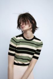 Zara Basic Short Sleeved Sweater at Zara