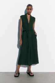 Zara Belted Midi Dress at Zara