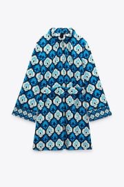 Zara Belted Printed Dress at Zara