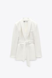 Zara Belted Tuxedo Jacket at Zara