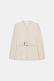Zara Blazer with Buckle Belt at Zara