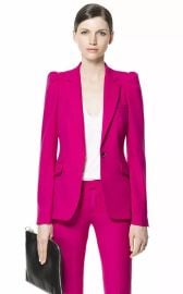 Zara Blazer with Puffed Shoulders at Zara