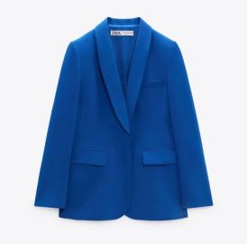 Zara Blazer with Tuxedo Collar at Zara