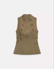 Zara Buttoned Top at Zara