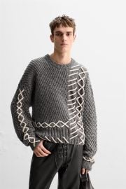 Zara Cable Knit Sweater at Zara