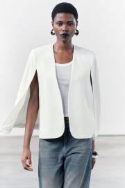 Zara Cape Sleeve Blazer at Zara