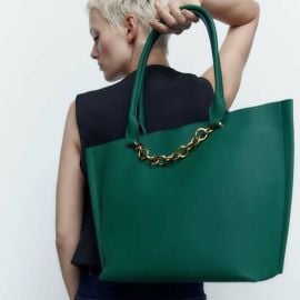 Zara Chain Shopper Tote at Zara