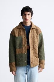 Zara Colorblock Patchwork Jacket at Zara