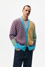 Zara Colorful Jacquard Cardigan at Zara