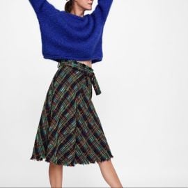 Zara Colorful Tweed Skirt at Zara