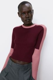 Zara Colour Block Sweater at Zara