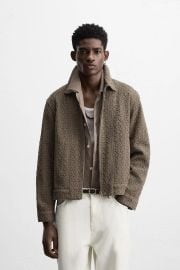 Zara Combination Crochet Jacket at Zara