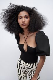 Zara Contrast Volume Bodysuit at Zara