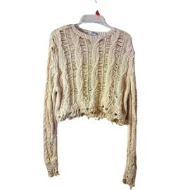 Zara Cream Sweater at Depop