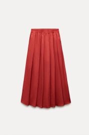 Zara Crop Shirt and Full Midi Skirt at Zara