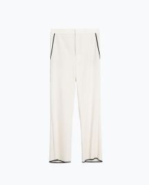 Zara Cropped Bell Bottom Trousers at Zara