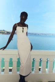 Zara Cut Out Midi Dress with Bows at Zara