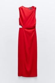 Zara Cut Out Ruched Dress at Zara